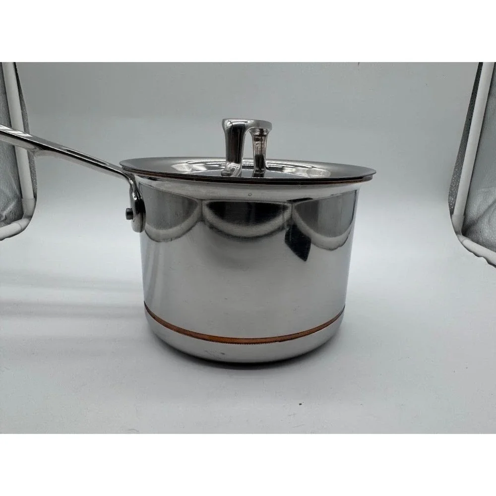 All-Clad Copper Core 2 Quart Saucepan with Lid Stainless Steel 5-Ply 3002221-01